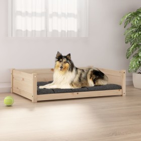 Hundebett aus massivem Kiefernholz, 95,5 x 65,5 x 28 cm von vidaXL, Betten für Hunde - Ref: Foro24-821457, Preis: 66,57 €, Ra...