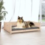 Hundebett aus massivem Kiefernholz, 95,5 x 65,5 x 28 cm von vidaXL, Betten für Hunde - Ref: Foro24-821457, Preis: 66,57 €, Ra...