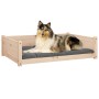 Hundebett aus massivem Kiefernholz, 95,5 x 65,5 x 28 cm von vidaXL, Betten für Hunde - Ref: Foro24-821457, Preis: 66,57 €, Ra...