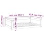 Cama para perros madera maciza de pino 95,5x65,5x28 cm de vidaXL, Camas para perros - Ref: Foro24-821457, Precio: 66,13 €, De...