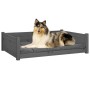 Cama para perros madera maciza de pino gris 95,5x65,5x28 cm de vidaXL, Camas para perros - Ref: Foro24-821459, Precio: 96,99 ...