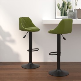 Kitchen stools 2 pcs light green velvet by vidaXL, Kitchen stools - Ref: Foro24-335351, Price: 136,05 €, Discount: %