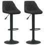 Kitchen stools 2 units black velvet by vidaXL, Kitchen stools - Ref: Foro24-335346, Price: 134,75 €, Discount: %