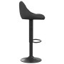 Kitchen stools 2 units black velvet by vidaXL, Kitchen stools - Ref: Foro24-335346, Price: 134,75 €, Discount: %