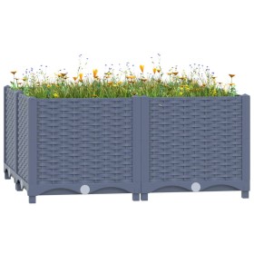 Arriate polipropileno 80x80x38 cm de vidaXL, Maceteros y jardineras - Ref: Foro24-310411, Precio: 57,55 €, Descuento: %