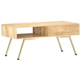 Solid mango wood coffee table 95x50x42 cm by vidaXL, Coffee table - Ref: Foro24-286148, Price: 165,47 €, Discount: %