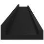 Wall shelves 4 units black 100x9x3 cm by vidaXL, Shelves and shelves - Ref: Foro24-326670, Price: 45,31 €, Discount: %