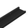 Wall shelves 4 units black 100x9x3 cm by vidaXL, Shelves and shelves - Ref: Foro24-326670, Price: 45,31 €, Discount: %