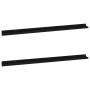 Wall shelves 2 units black 115x9x3 cm by vidaXL, Shelves and shelves - Ref: Foro24-326666, Price: 26,54 €, Discount: %