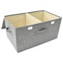 Aufbewahrungsbox aus grauem Stoff, 50 x 30 x 25 cm von vidaXL, Aufbewahrungskörbe - Ref: Foro24-332914, Preis: 24,91 €, Rabat...