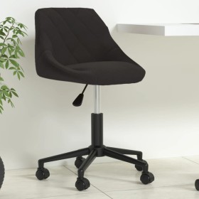 Silla de oficina giratoria de terciopelo negro de vidaXL, Sillas de oficina - Ref: Foro24-335481, Precio: 96,44 €, Descuento: %