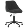 Black Velvet Swivel Office Chair by vidaXL, Office chairs - Ref: Foro24-335481, Price: 96,23 €, Discount: %