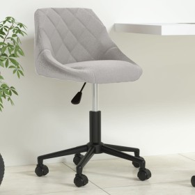 Light Gray Velvet Swivel Office Chair by vidaXL, Office chairs - Ref: Foro24-335484, Price: 96,99 €, Discount: %