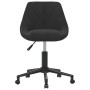 Silla de oficina giratoria de terciopelo negro de vidaXL, Sillas de oficina - Ref: Foro24-335481, Precio: 96,23 €, Descuento: %