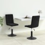 Sillas de comedor giratorias 2 uds terciopelo negro de vidaXL, Sillas de comedor - Ref: Foro24-335738, Precio: 131,36 €, Desc...