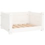 Dog bed solid white pine wood 55.5x45.5x28 cm by vidaXL, Beds for dogs - Ref: Foro24-821443, Price: 51,92 €, Discount: %