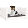 Dog bed solid white pine wood 55.5x45.5x28 cm by vidaXL, Beds for dogs - Ref: Foro24-821443, Price: 51,92 €, Discount: %