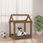 Hundebett aus massivem Kiefernholz, honigbraun, 61 x 50 x 70 cm von vidaXL, Betten für Hunde - Ref: Foro24-822200, Preis: 39,...