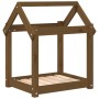 Cama para perros madera maciza pino marrón miel 61x50x70 cm de vidaXL, Camas para perros - Ref: Foro24-822200, Precio: 39,57 ...