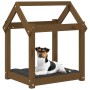 Cama para perros madera maciza pino marrón miel 61x50x70 cm de vidaXL, Camas para perros - Ref: Foro24-822200, Precio: 39,57 ...