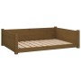 Cama para perros madera maciza pino marrón miel 95,5x65,5x28 cm de vidaXL, Camas para perros - Ref: Foro24-821460, Precio: 91...