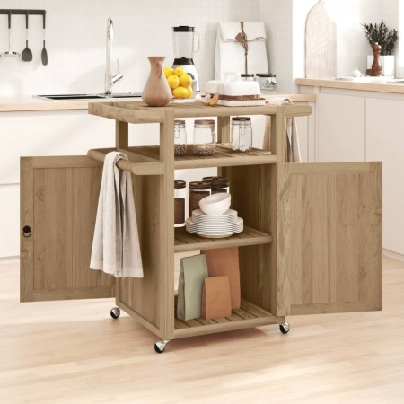 Carrito de bar madera maciza de teca 70x50x90 cm de vidaXL, Carros de cocina y comedor - Ref: Foro24-340763, Precio: 197,99 €...