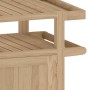 Carrito de bar madera maciza de teca 70x50x90 cm de vidaXL, Carros de cocina y comedor - Ref: Foro24-340763, Precio: 197,99 €...