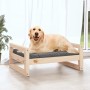 Hundebett aus massivem Kiefernholz, 75,5 x 55,5 x 28 cm von vidaXL, Betten für Hunde - Ref: Foro24-821477, Preis: 50,67 €, Ra...