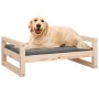 Cama para perros madera maciza de pino 75,5x55,5x28 cm de vidaXL, Camas para perros - Ref: Foro24-821477, Precio: 50,67 €, De...