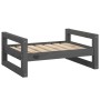 Cama para perros madera maciza de pino gris 65,5x50,5x28 cm de vidaXL, Camas para perros - Ref: Foro24-821474, Precio: 39,11 ...