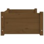 Cama para perros madera maciza pino marrón miel 65,5x50,5x28 cm de vidaXL, Camas para perros - Ref: Foro24-821450, Precio: 58...