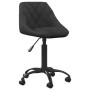 Silla de oficina de terciopelo negro de vidaXL, Sillas de oficina - Ref: Foro24-3088843, Precio: 94,67 €, Descuento: %