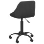 Silla de oficina de terciopelo negro de vidaXL, Sillas de oficina - Ref: Foro24-3088843, Precio: 92,99 €, Descuento: %