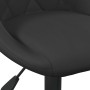 Silla de oficina de terciopelo negro de vidaXL, Sillas de oficina - Ref: Foro24-3088843, Precio: 92,99 €, Descuento: %