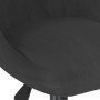 Silla de comedor giratoria de terciopelo negro de vidaXL, Sillas de comedor - Ref: Foro24-3089029, Precio: 96,23 €, Descuento: %