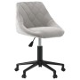 Light Gray Velvet Swivel Dining Chair by vidaXL, dining chairs - Ref: Foro24-3089032, Price: 97,47 €, Discount: %