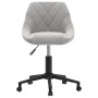 Light Gray Velvet Swivel Dining Chair by vidaXL, dining chairs - Ref: Foro24-3089032, Price: 97,47 €, Discount: %