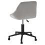 Light Gray Velvet Swivel Dining Chair by vidaXL, dining chairs - Ref: Foro24-3089032, Price: 97,47 €, Discount: %