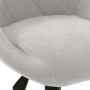 Light Gray Velvet Swivel Dining Chair by vidaXL, dining chairs - Ref: Foro24-3089032, Price: 97,47 €, Discount: %