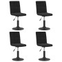 Swivel dining chairs 4 units black velvet by vidaXL, dining chairs - Ref: Foro24-3089286, Price: 255,13 €, Discount: %