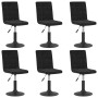 Swivel dining chairs 6 units black velvet by vidaXL, dining chairs - Ref: Foro24-3089297, Price: 379,98 €, Discount: %