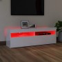 Mueble de TV con luces LED blanco brillante 120x35x40 cm de vidaXL, Muebles TV - Ref: Foro24-804379, Precio: 99,99 €, Descuen...