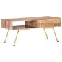 Mesa de centro de madera maciza de sheesham 95x50x42 cm de vidaXL, Mesas de centro - Ref: Foro24-286149, Precio: 118,99 €, De...