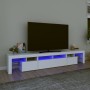 TV cabinet with LED lights white 230x36.5x40 cm by vidaXL, TV Furniture - Ref: Foro24-3152786, Price: 193,73 €, Discount: %