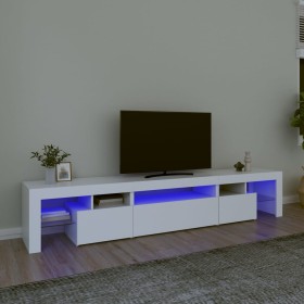 TV cabinet with white LED lights 215x36.5x40 cm by vidaXL, TV Furniture - Ref: Foro24-3152794, Price: 184,15 €, Discount: %