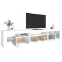 Mueble de TV con luces LED blanco 215x36,5x40 cm de vidaXL, Muebles TV - Ref: Foro24-3152794, Precio: 192,38 €, Descuento: %