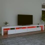 TV cabinet with LED lights white 290x36.5x40 cm by vidaXL, TV Furniture - Ref: Foro24-3152802, Price: 239,06 €, Discount: %