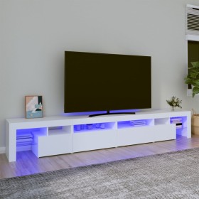 Mueble de TV con luces LED blanco 260x36,5x40 cm de vidaXL, Muebles TV - Ref: Foro24-3152818, Precio: 182,99 €, Descuento: %