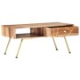 Mesa de centro de madera maciza de sheesham 95x50x42 cm de vidaXL, Mesas de centro - Ref: Foro24-286149, Precio: 118,99 €, De...