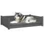 Cama para perros madera maciza de pino gris 105,5x75,5x28 cm de vidaXL, Camas para perros - Ref: Foro24-821464, Precio: 147,0...